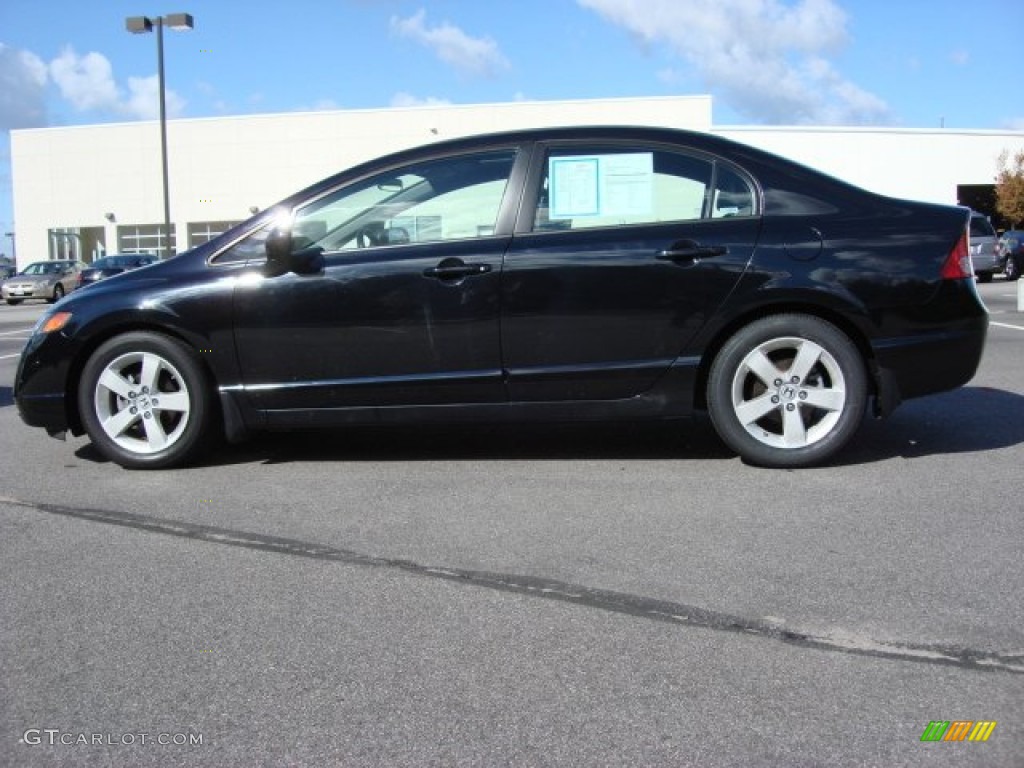 Nighthawk Black Pearl 2008 Honda Civic EX-L Sedan Exterior Photo #55963731