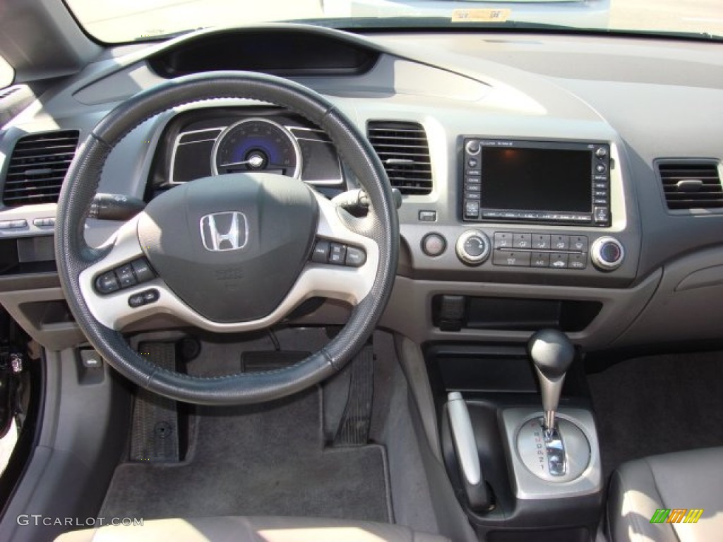 2008 Honda Civic EX-L Sedan Gray Dashboard Photo #55963803