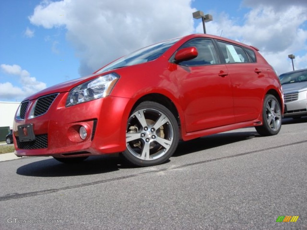 Red Hot Metallic Pontiac Vibe