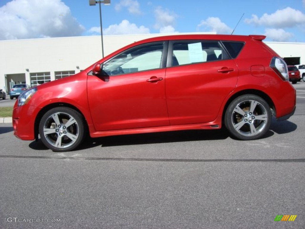 Red Hot Metallic 2009 Pontiac Vibe GT Exterior Photo #55964613