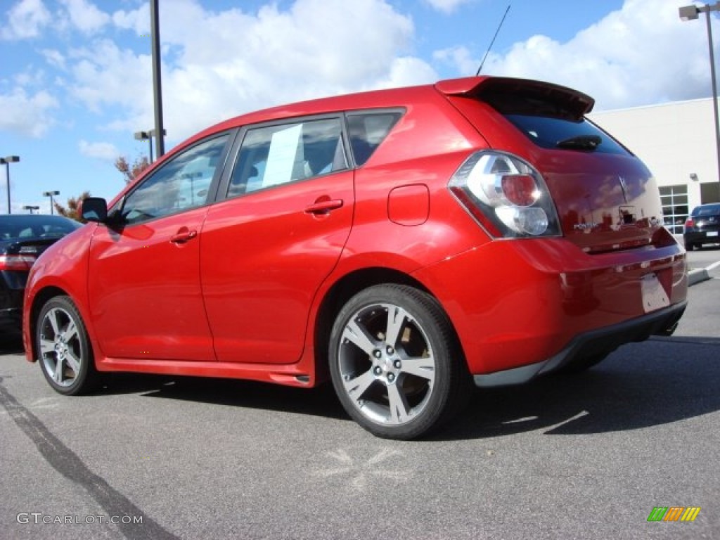 Red Hot Metallic 2009 Pontiac Vibe GT Exterior Photo #55964622