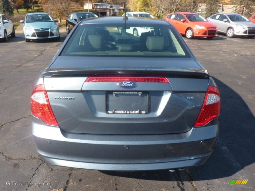 2012 Fusion SE - Steel Blue Metallic / Charcoal Black photo #4