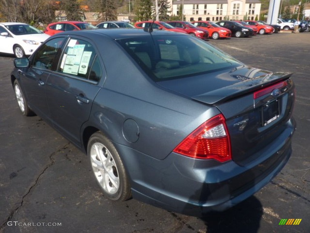2012 Fusion SE - Steel Blue Metallic / Charcoal Black photo #5