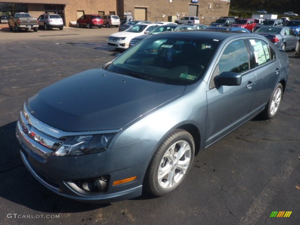 2012 Fusion SE - Steel Blue Metallic / Charcoal Black photo #1
