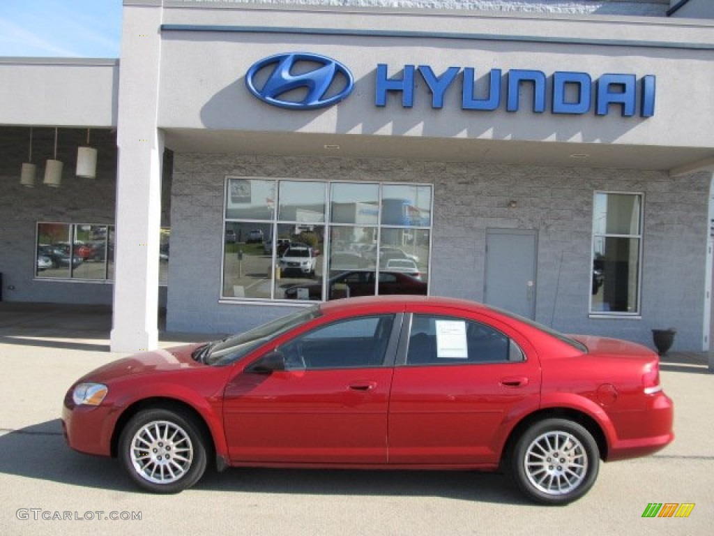 2005 Sebring Touring Sedan - Deep Red Pearl / Dark Slate Gray photo #3