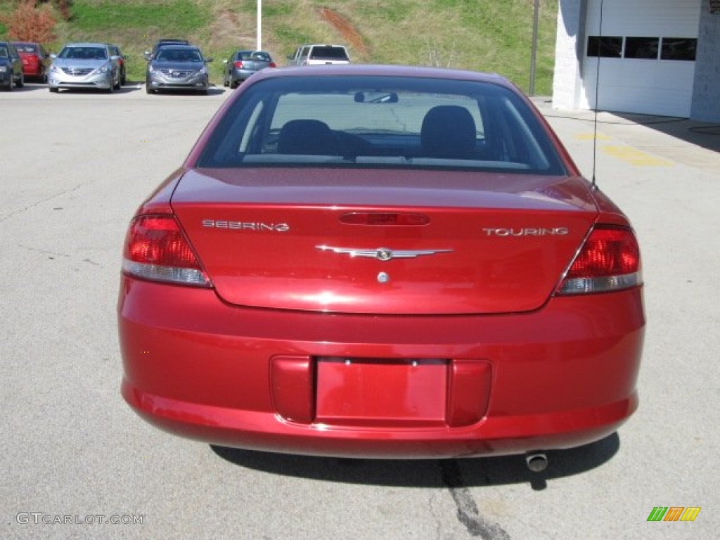 2005 Sebring Touring Sedan - Deep Red Pearl / Dark Slate Gray photo #6