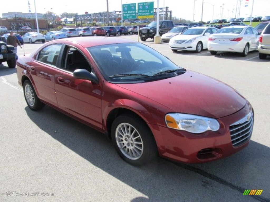 2005 Sebring Touring Sedan - Deep Red Pearl / Dark Slate Gray photo #9