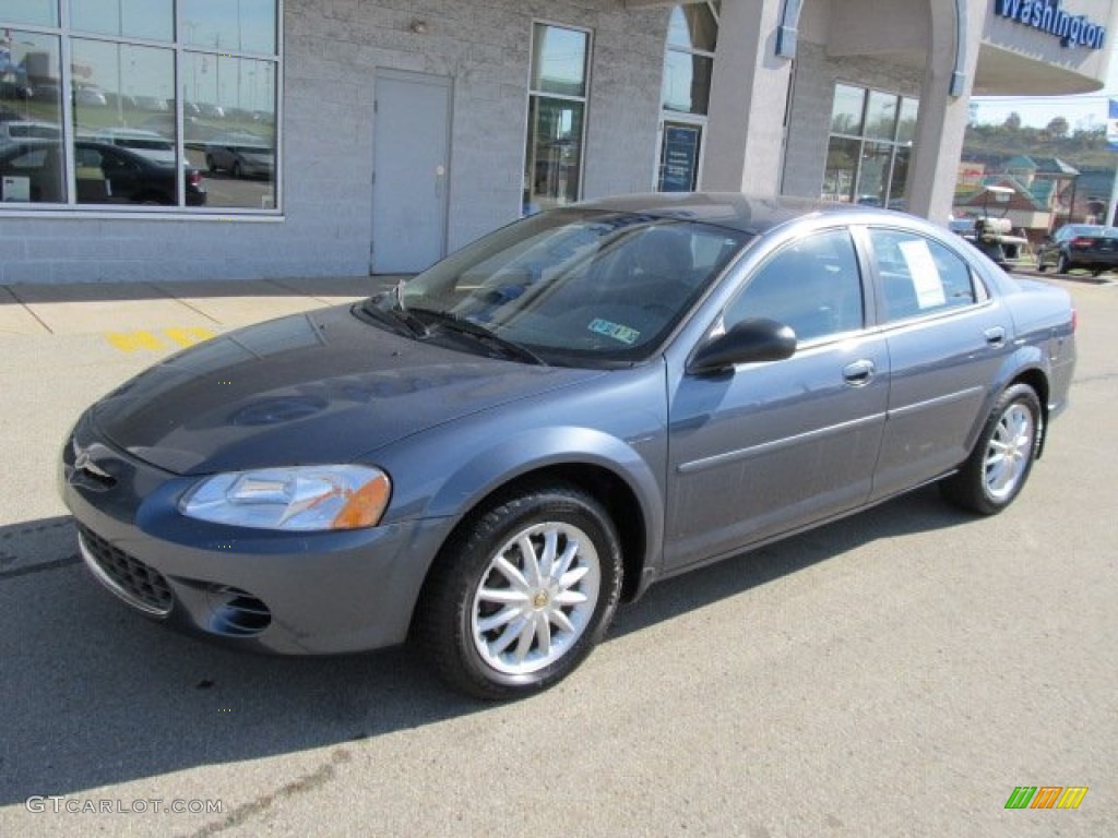 2002 Sebring LX Sedan - Steel Blue Pearl / Sandstone photo #2