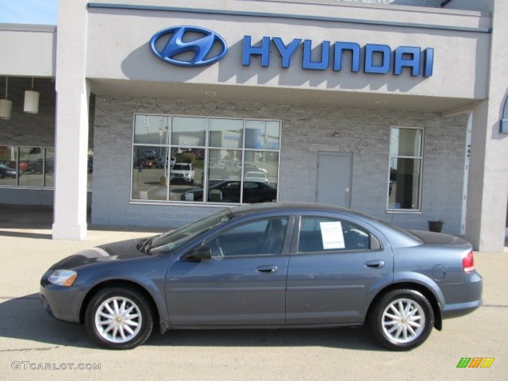 2002 Sebring LX Sedan - Steel Blue Pearl / Sandstone photo #3