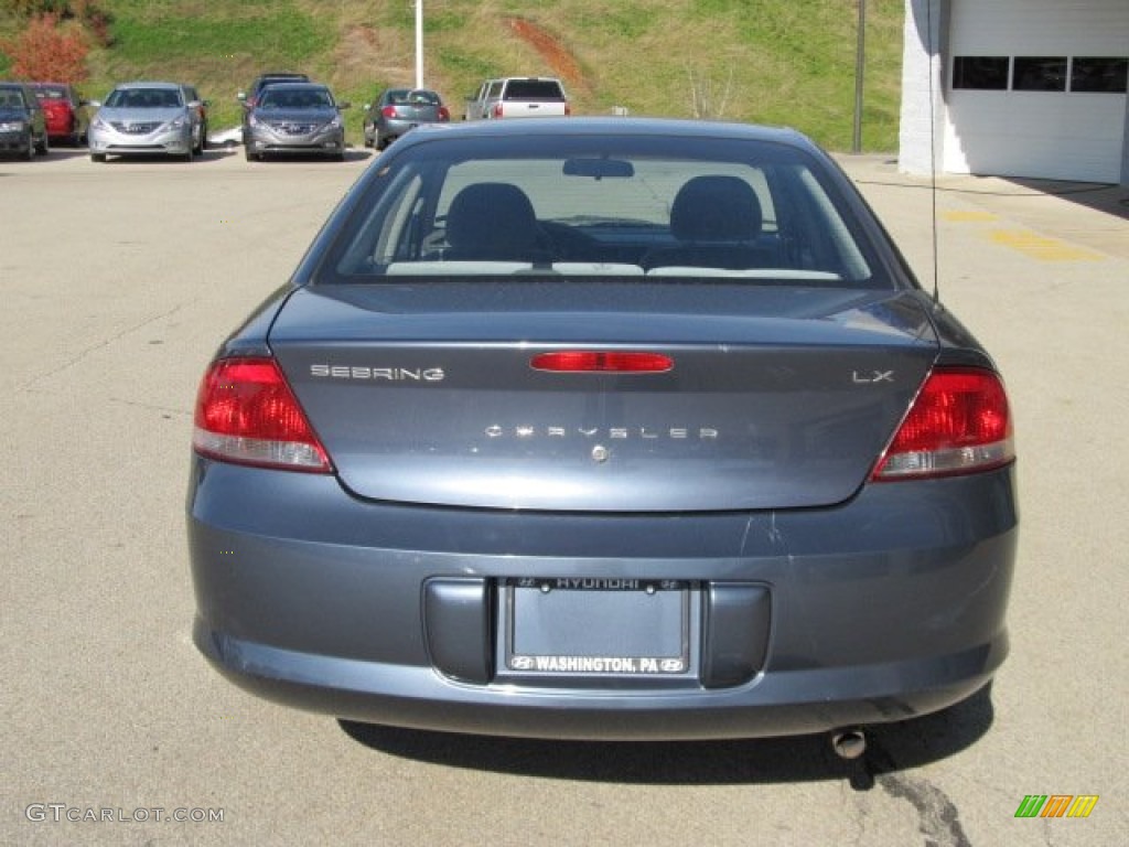 2002 Sebring LX Sedan - Steel Blue Pearl / Sandstone photo #6