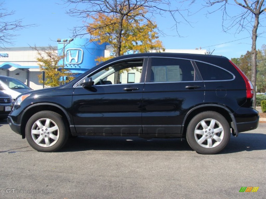 2009 CR-V EX 4WD - Crystal Black Pearl / Black photo #1