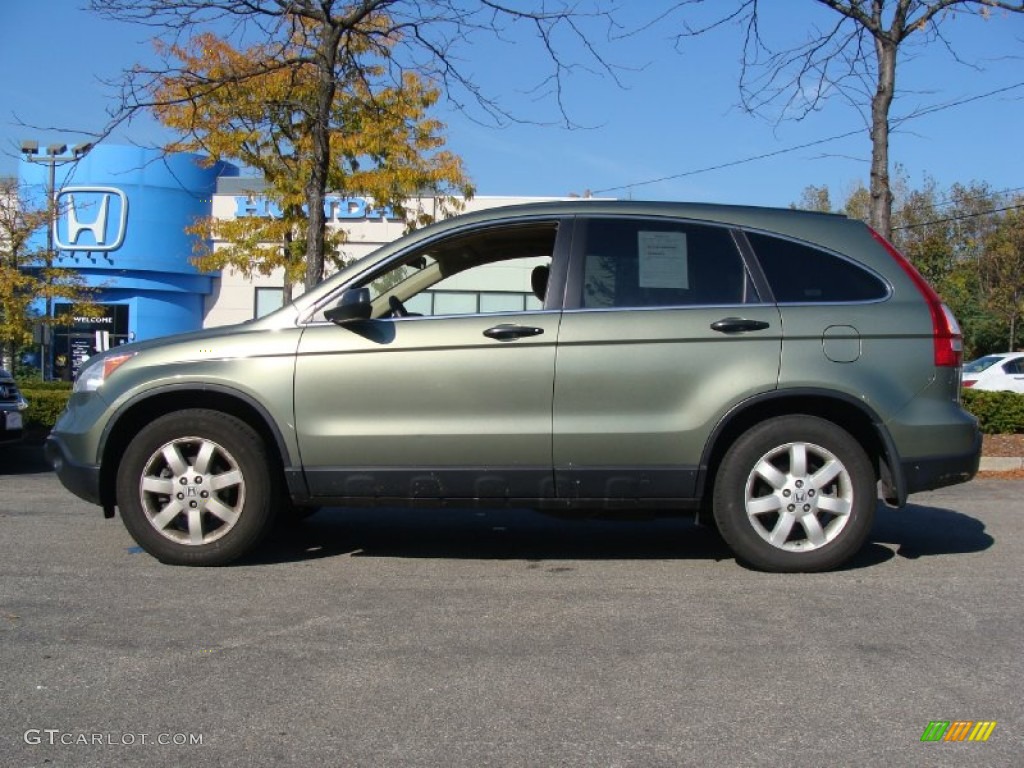 2008 CR-V EX 4WD - Green Tea Metallic / Ivory photo #1