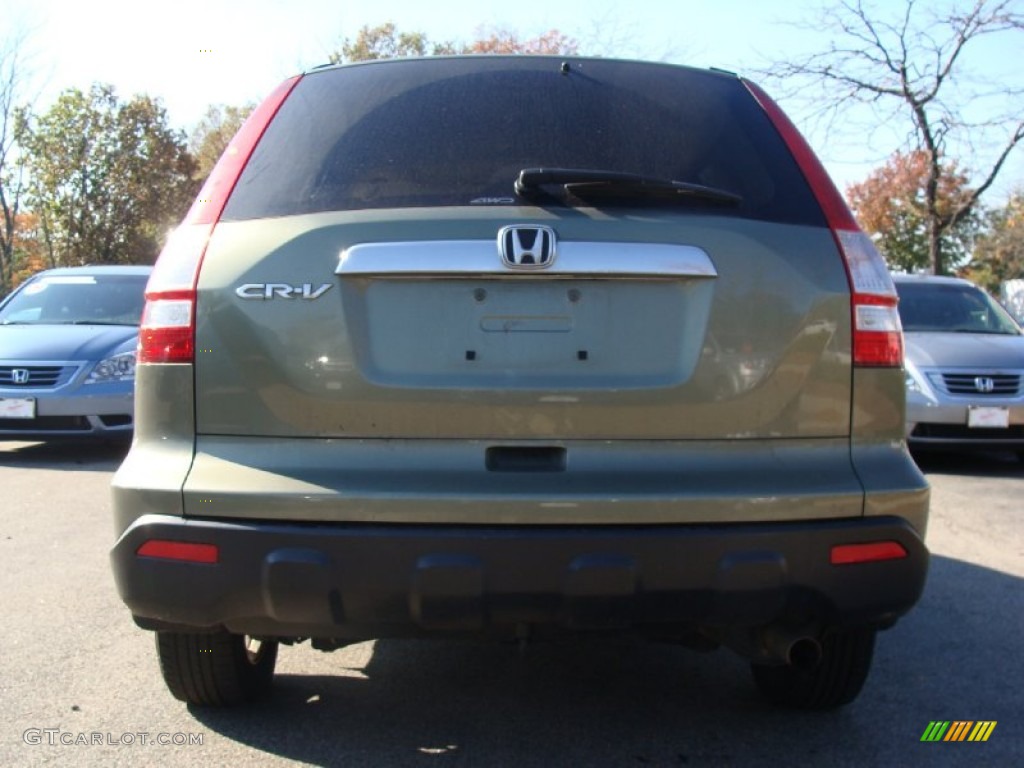 2008 CR-V EX 4WD - Green Tea Metallic / Ivory photo #10