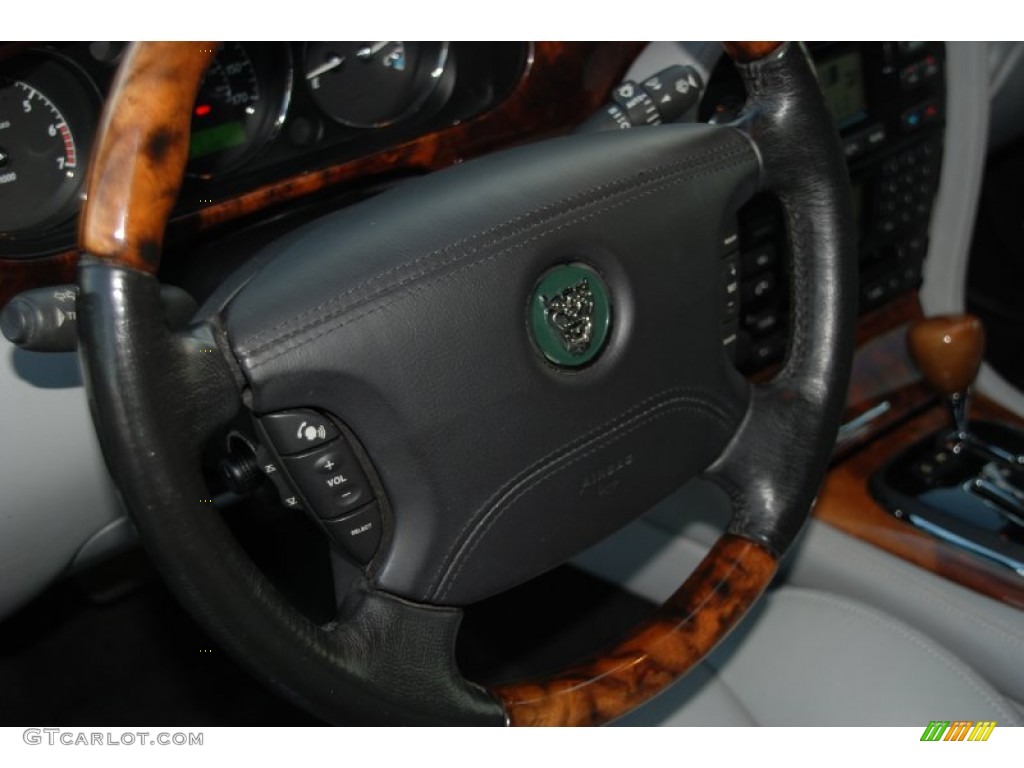 2004 Jaguar XJ XJR Dove Steering Wheel Photo #55969452