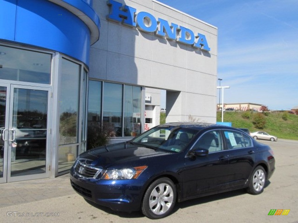 2009 Accord EX-L Sedan - Royal Blue Pearl / Gray photo #1