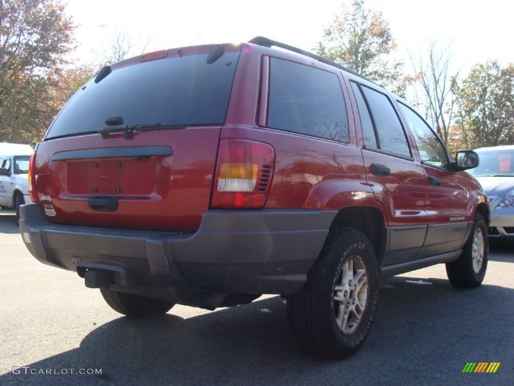 2002 Grand Cherokee Laredo 4x4 - Inferno Red Tinted Pearlcoat / Sandstone photo #9