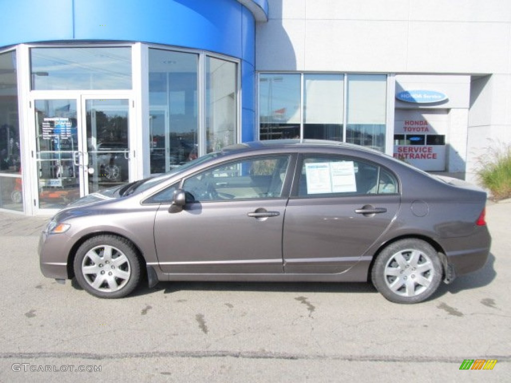 Urban Titanium Metallic 2009 Honda Civic LX Sedan Exterior Photo #55970334