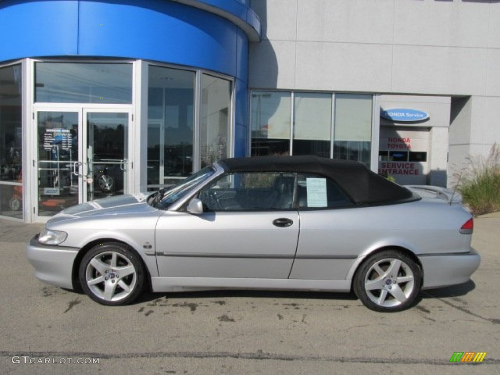 Silver Metallic 2003 Saab 9-3 SE Convertible Exterior Photo #55971389