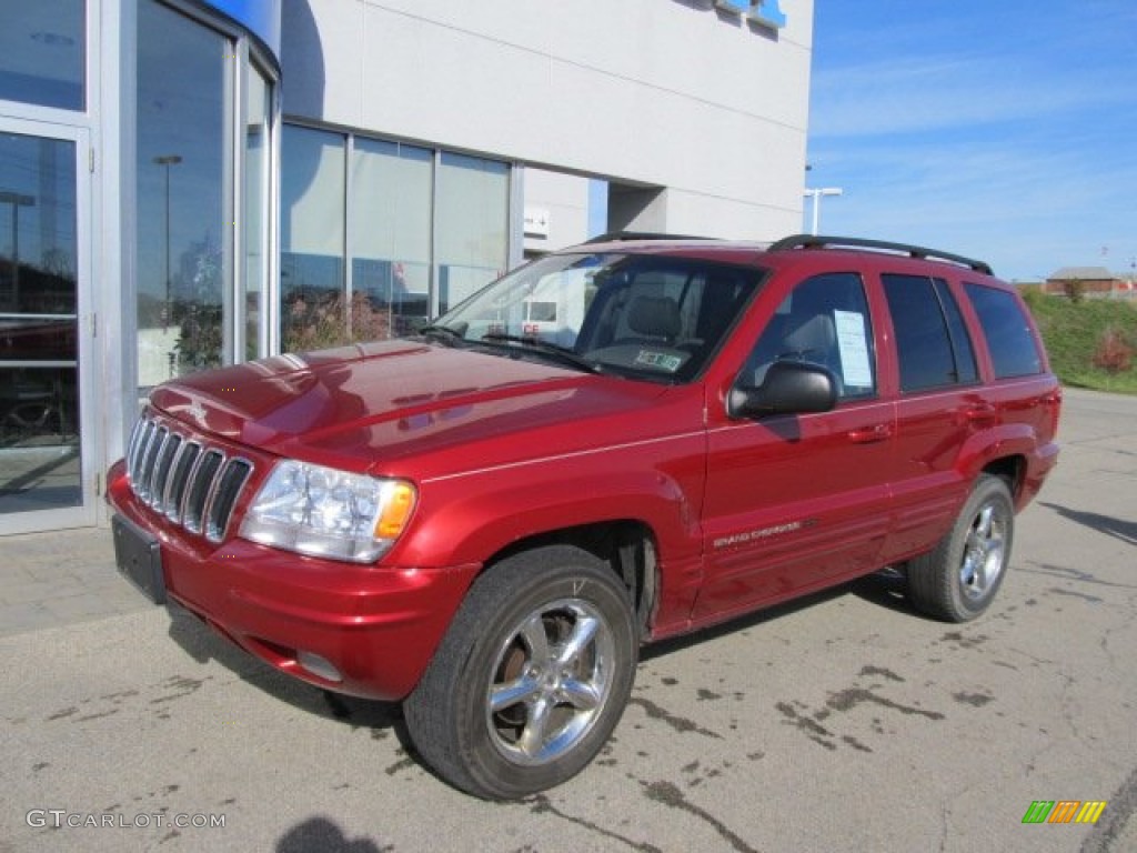 Inferno Red Tinted Pearlcoat 2002 Jeep Grand Cherokee Limited 4x4 Exterior Photo #55971558
