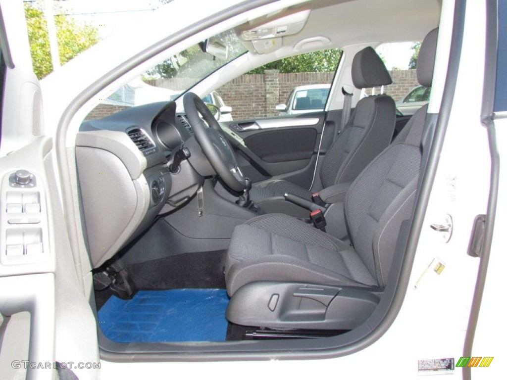 Titan Black Interior 2012 Volkswagen Golf 4 Door TDI Photo #55971723