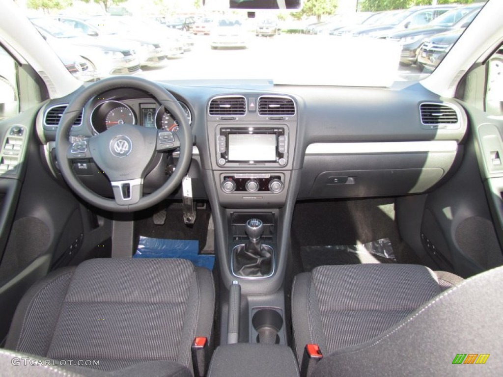 2012 Volkswagen Golf 4 Door TDI Titan Black Dashboard Photo #55971741