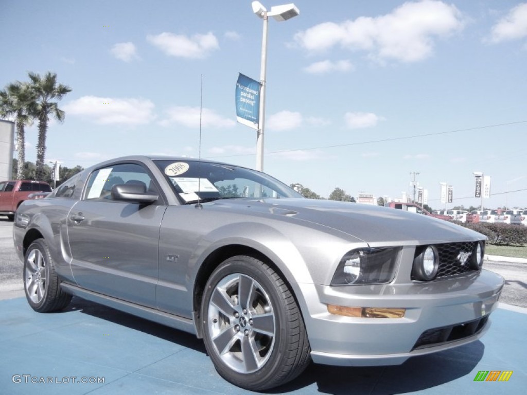 Vapor Silver Metallic 2008 Ford Mustang GT Deluxe Coupe Exterior Photo #55973004