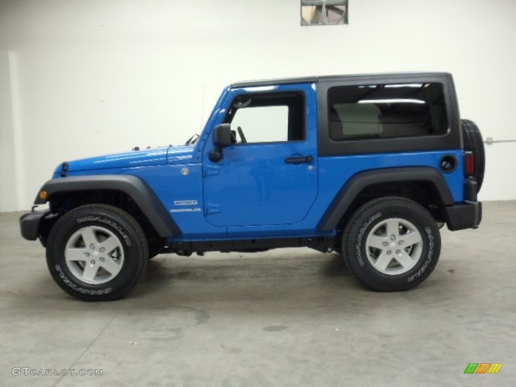 2012 Wrangler Sport S 4x4 - Cosmos Blue / Black photo #2