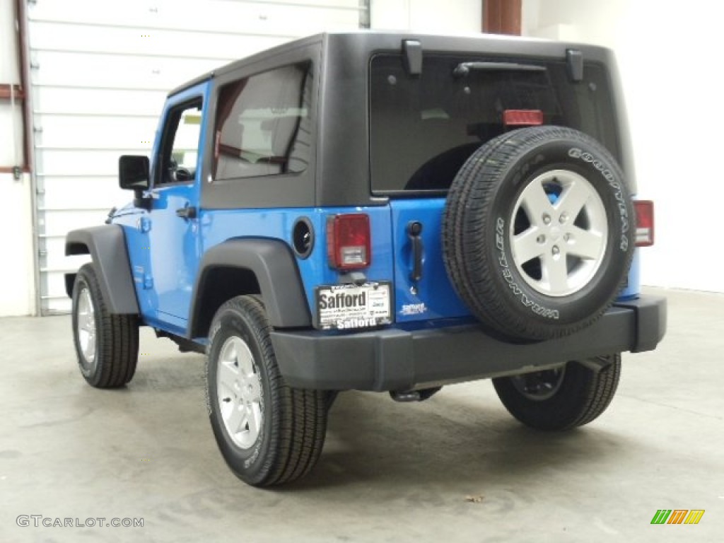 2012 Wrangler Sport S 4x4 - Cosmos Blue / Black photo #3