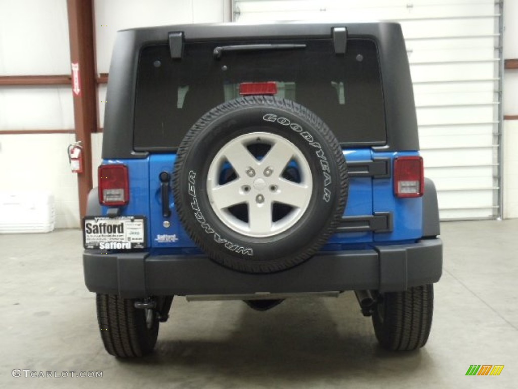 2012 Wrangler Sport S 4x4 - Cosmos Blue / Black photo #4