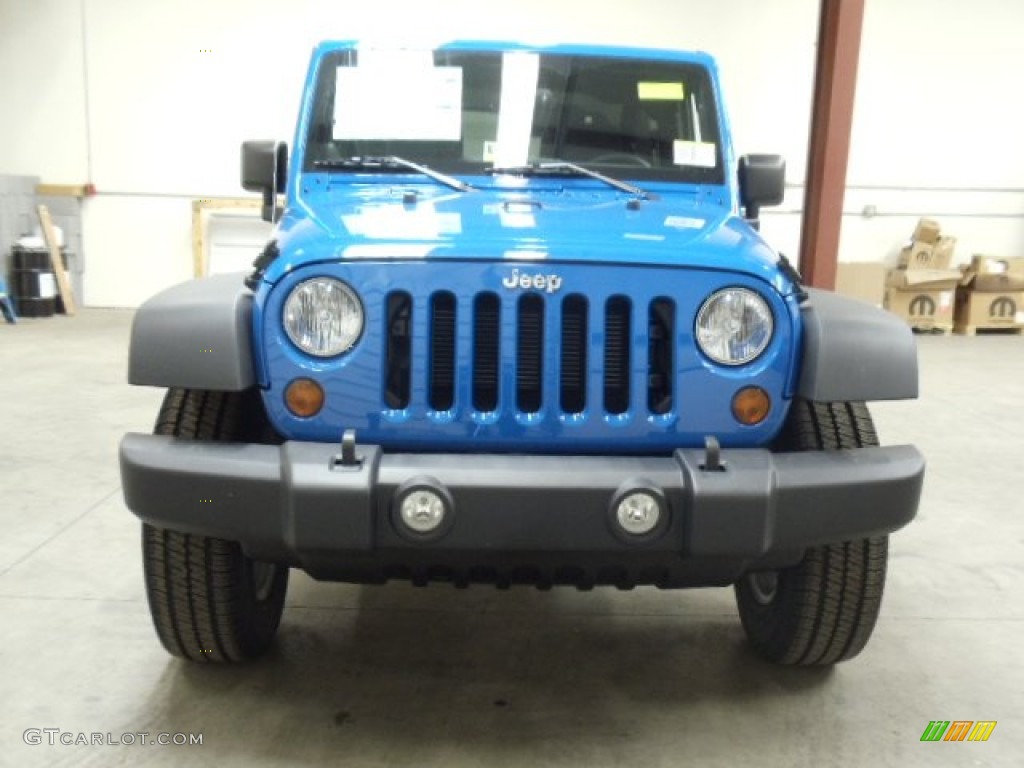 2012 Wrangler Sport S 4x4 - Cosmos Blue / Black photo #8