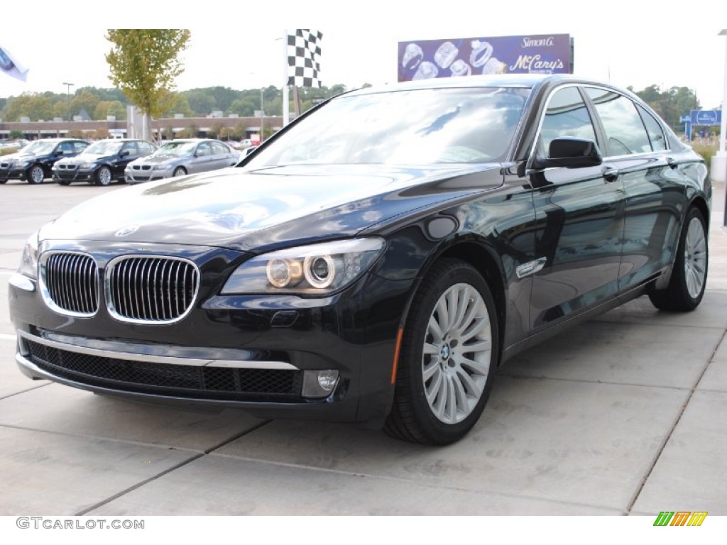 2012 7 Series 750Li Sedan - Black Sapphire Metallic / Oyster/Black photo #1