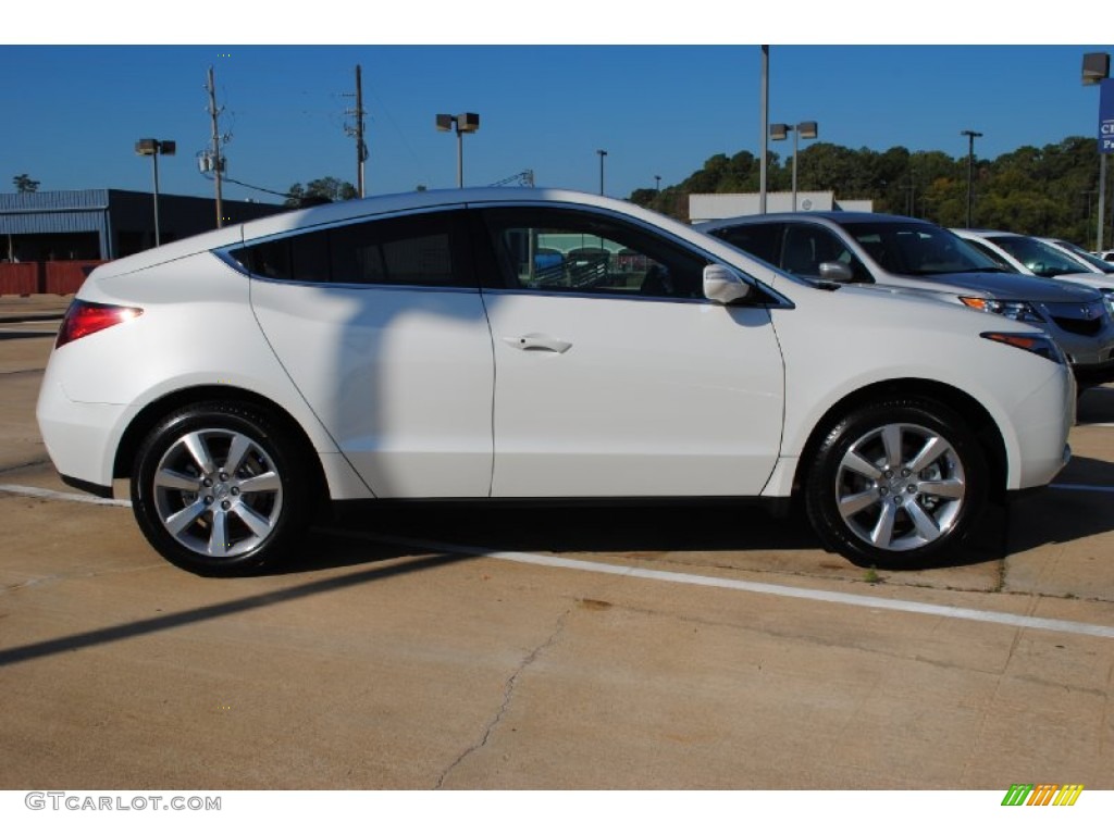 Aspen White Pearl II 2012 Acura ZDX SH-AWD Technology Exterior Photo #55975066