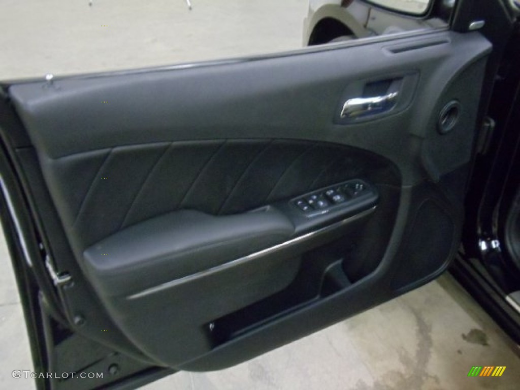 2011 Dodge Charger R/T Mopar '11 Black/Mopar Blue Door Panel Photo #55975537
