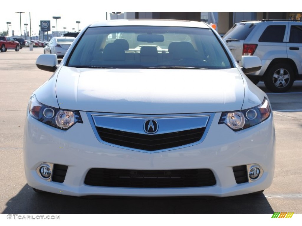 2012 TSX Sedan - Bellanova White Pearl / Parchment photo #2