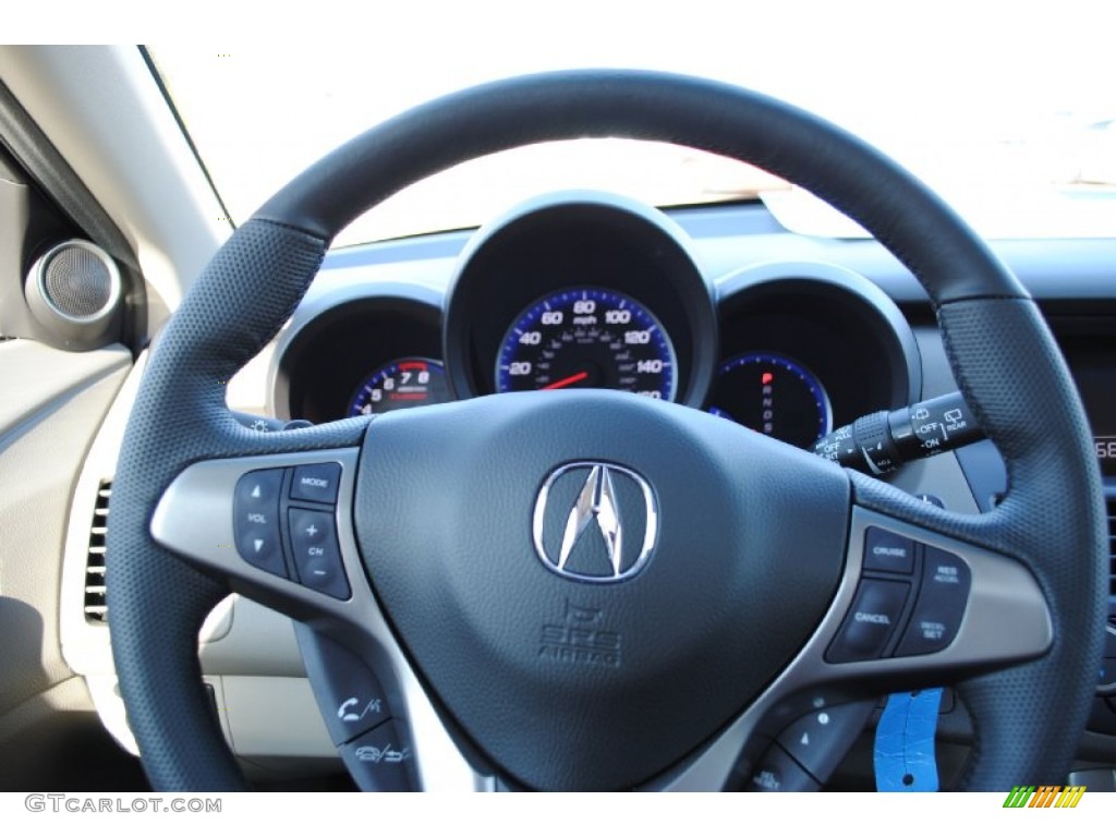 2012 Acura RDX Standard RDX Model Taupe Steering Wheel Photo #55976086