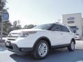 2012 White Platinum Tri-Coat Ford Explorer XLT  photo #1