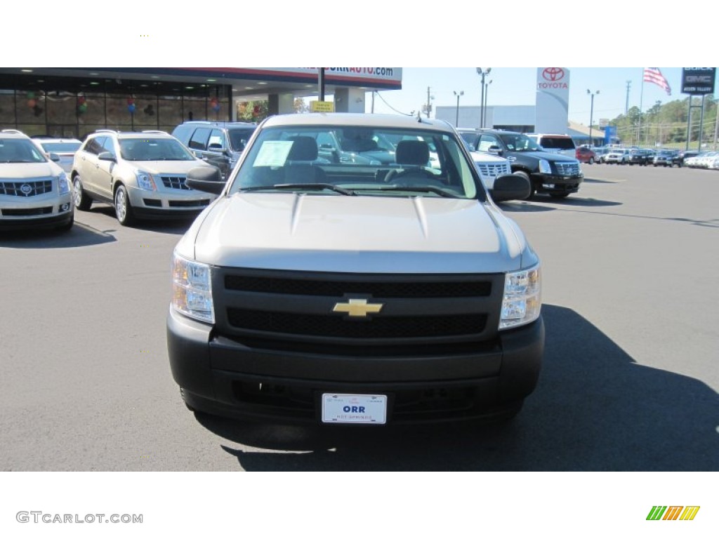 2008 Silverado 1500 Work Truck Regular Cab - Silver Birch Metallic / Dark Titanium photo #8