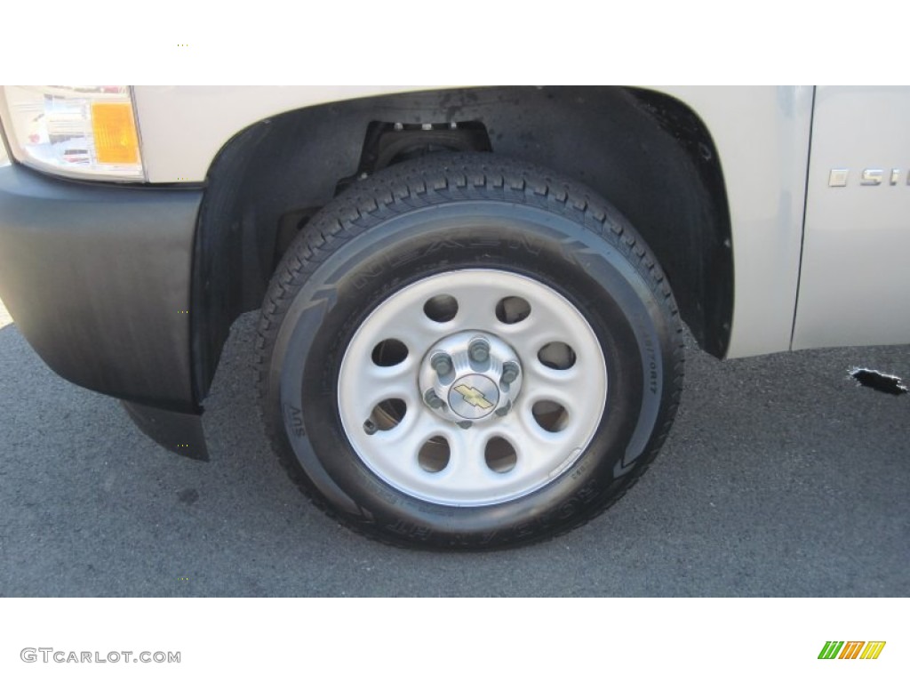 2008 Silverado 1500 Work Truck Regular Cab - Silver Birch Metallic / Dark Titanium photo #10