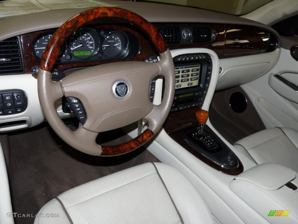 Ivory/Mocha Interior 2008 Jaguar XJ Super V8 Photo #55977853