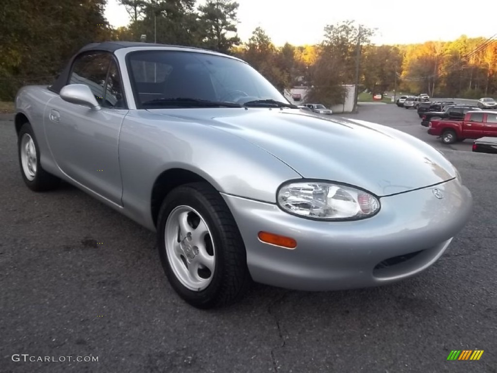 1999 MX-5 Miata Roadster - Highlight Silver Metallic / Black photo #1