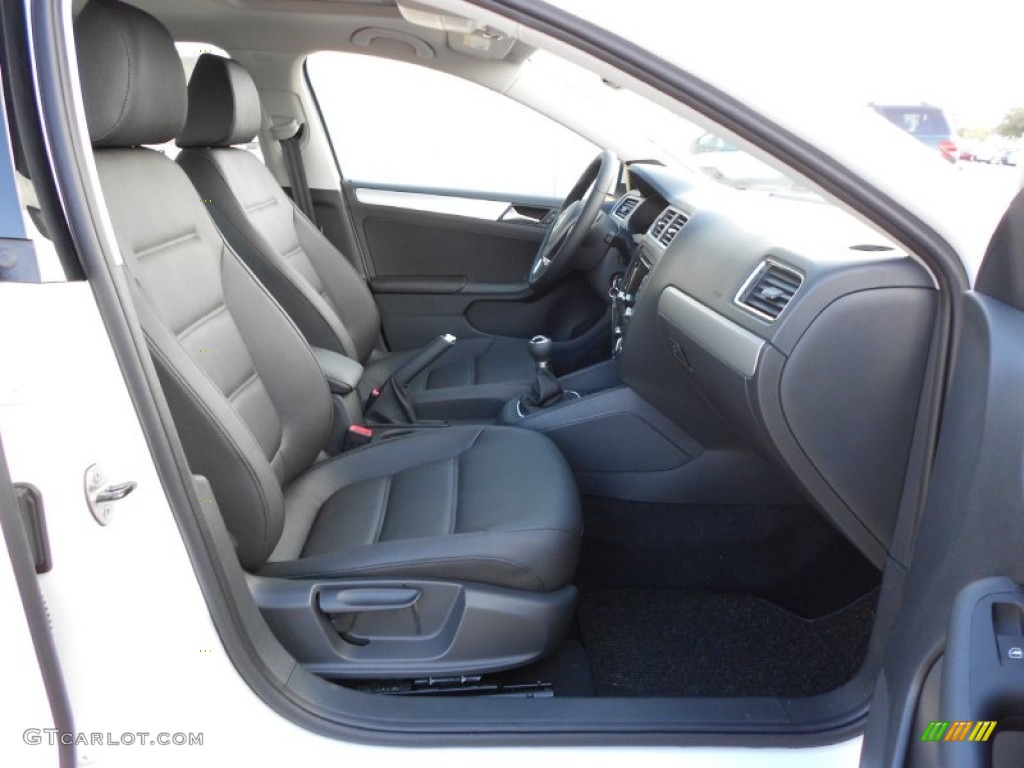 Titan Black Interior 2012 Volkswagen Jetta TDI Sedan Photo #55978870