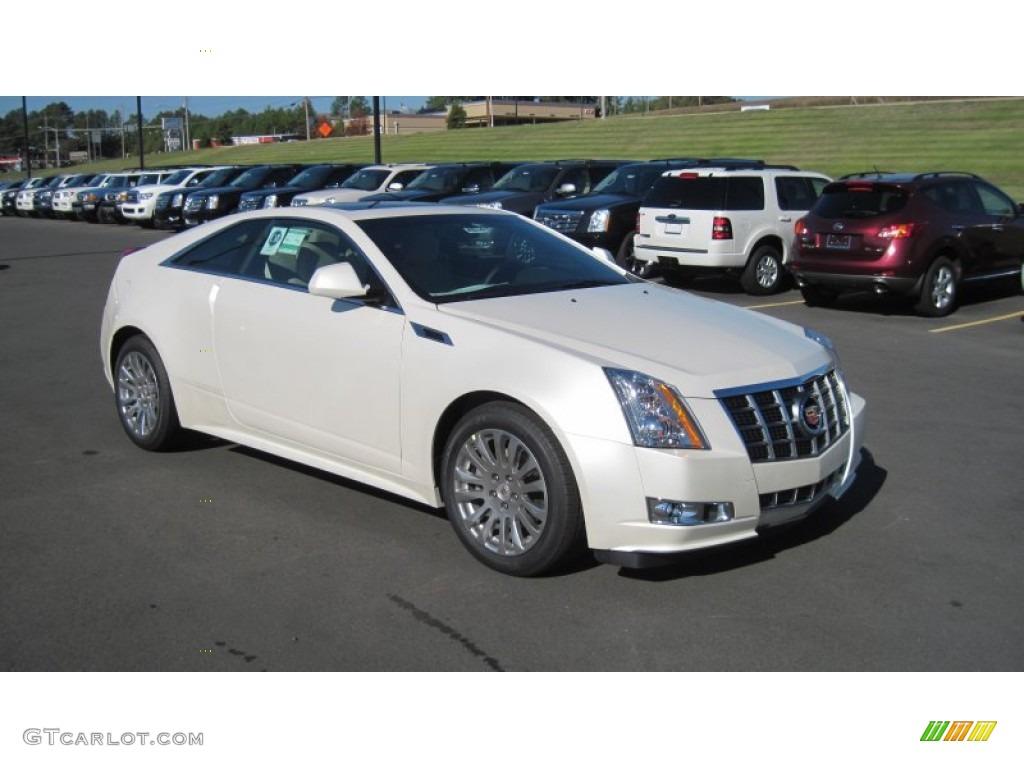 White Diamond Tricoat 2012 Cadillac CTS Coupe Exterior Photo #55979272