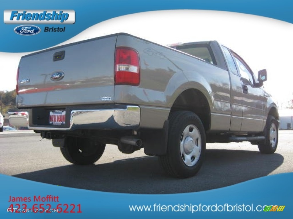 2006 F150 XL Regular Cab 4x4 - Arizona Beige Metallic / Tan photo #6