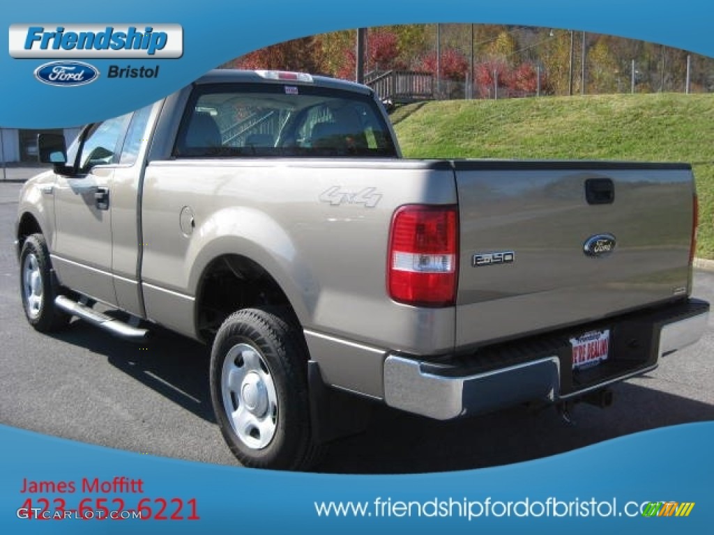 2006 F150 XL Regular Cab 4x4 - Arizona Beige Metallic / Tan photo #8