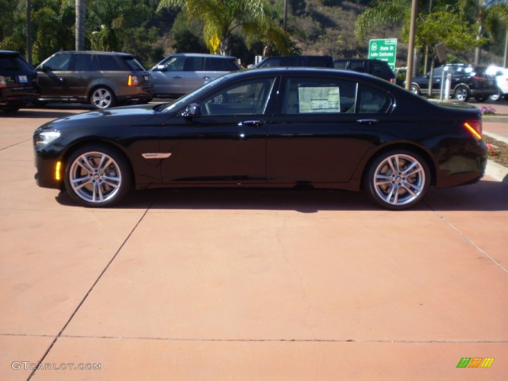 Black Sapphire Metallic 2012 BMW 7 Series 750Li Sedan Exterior Photo #55980082