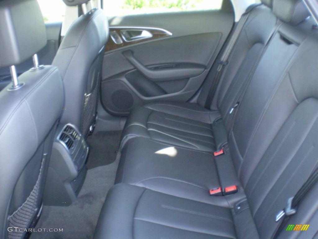 Black Interior 2012 Audi A6 3.0T quattro Sedan Photo #55980178
