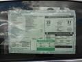 2012 Volkswagen Passat 2.5L SE Window Sticker