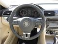 Cornsilk Beige Steering Wheel Photo for 2012 Volkswagen Passat #55980496