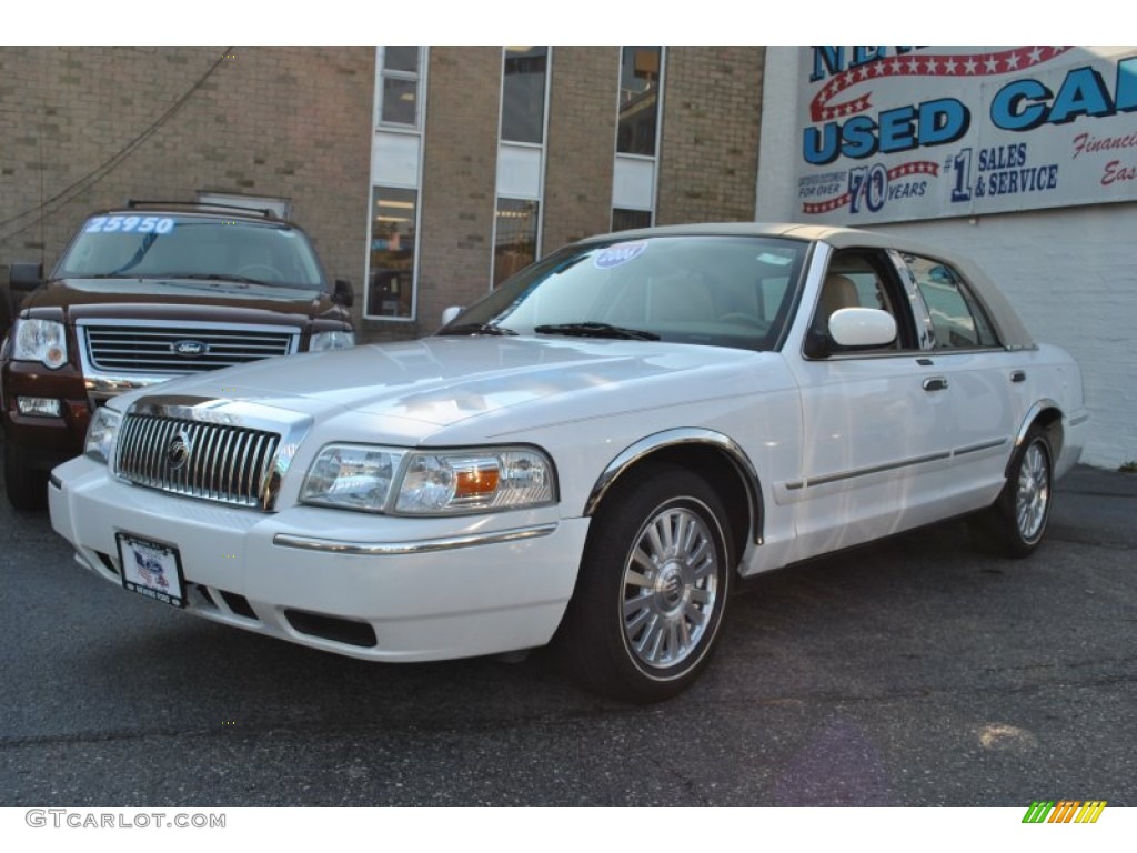 2006 Grand Marquis LS - Vibrant White / Medium Light Stone photo #1