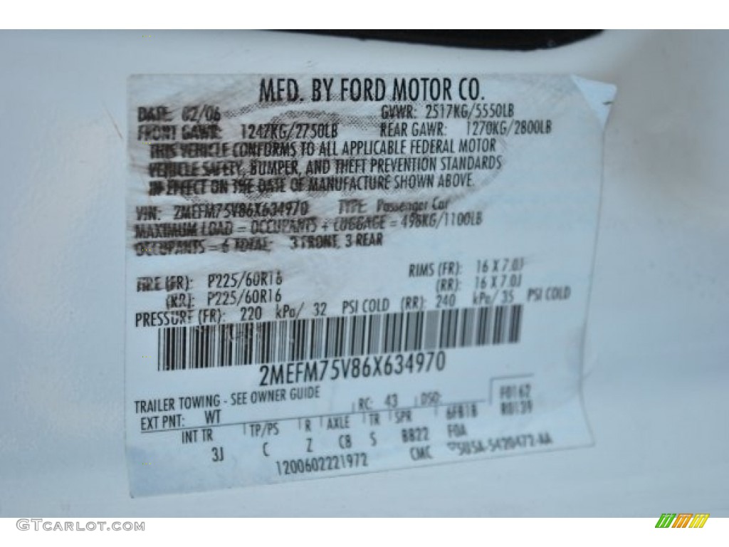 2006 Grand Marquis LS - Vibrant White / Medium Light Stone photo #17